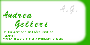 andrea gelleri business card